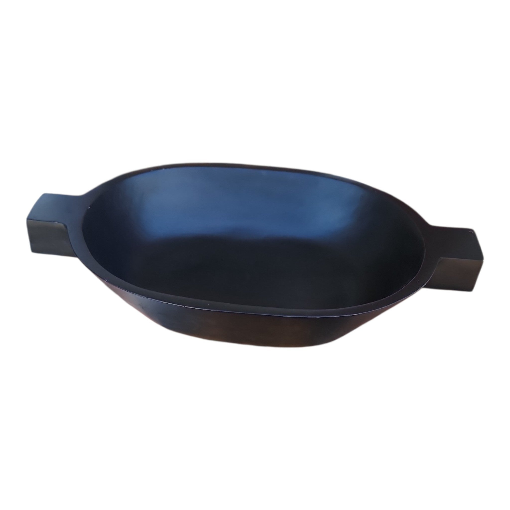 Black Wood Dough Bowl