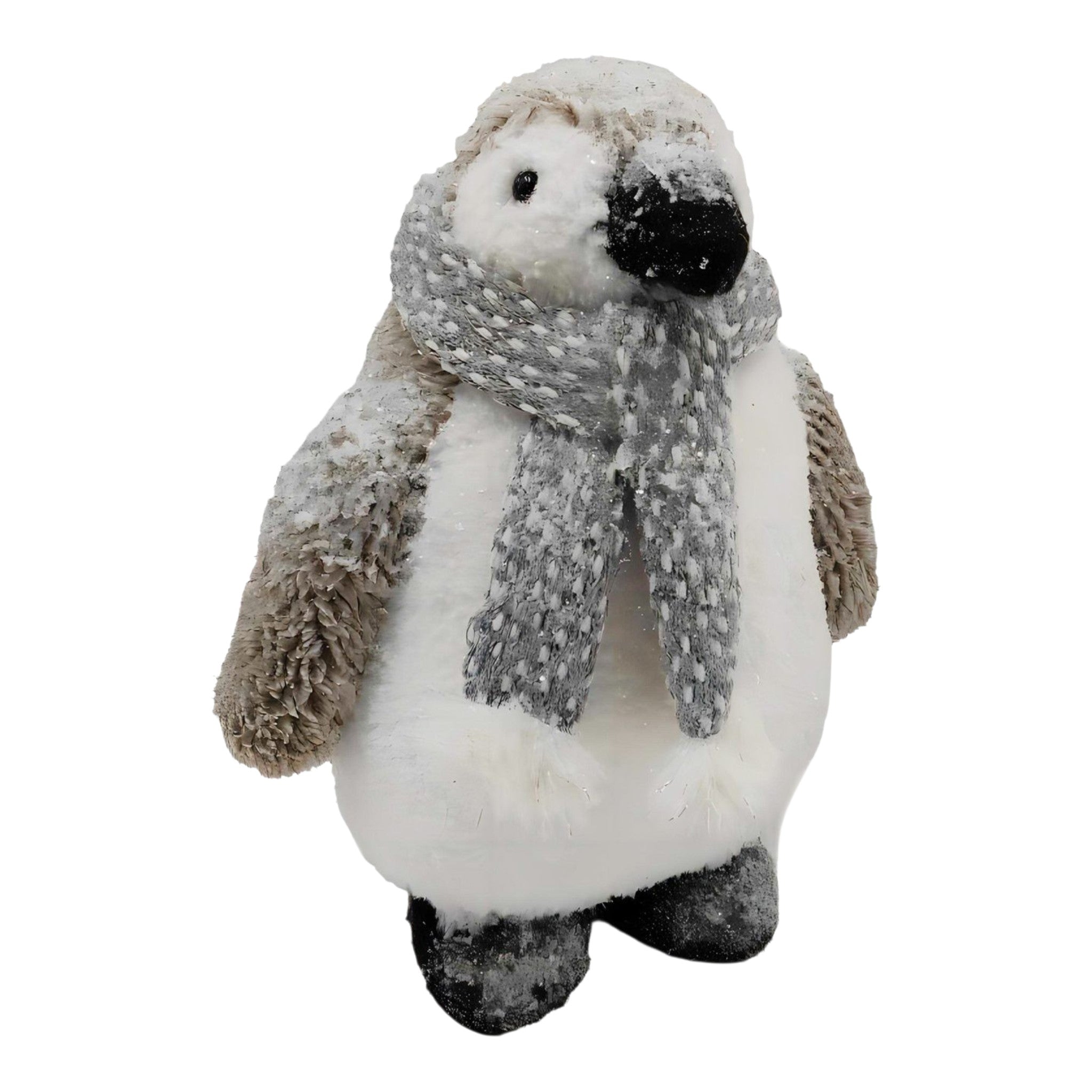 Penguin Standing w/Scarf Taupe