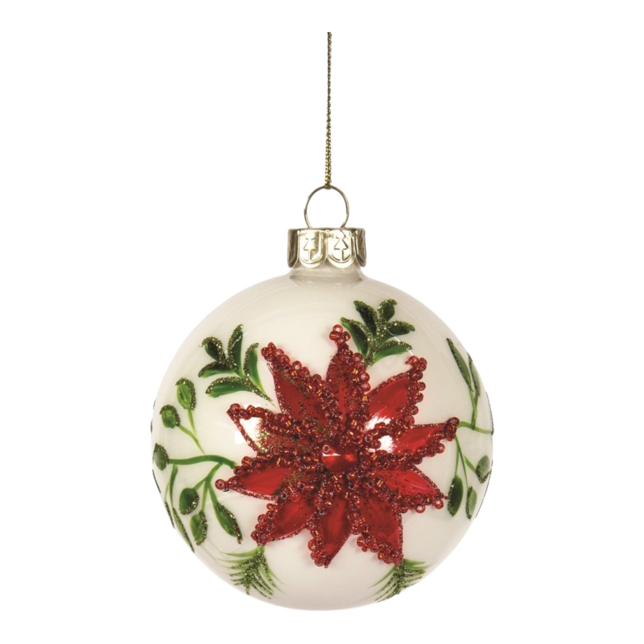 Ornament 1st Christmas with Poinsettia