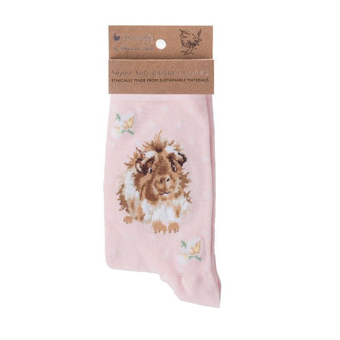 Guinea Pig Sock - Grinny Pig - Pink